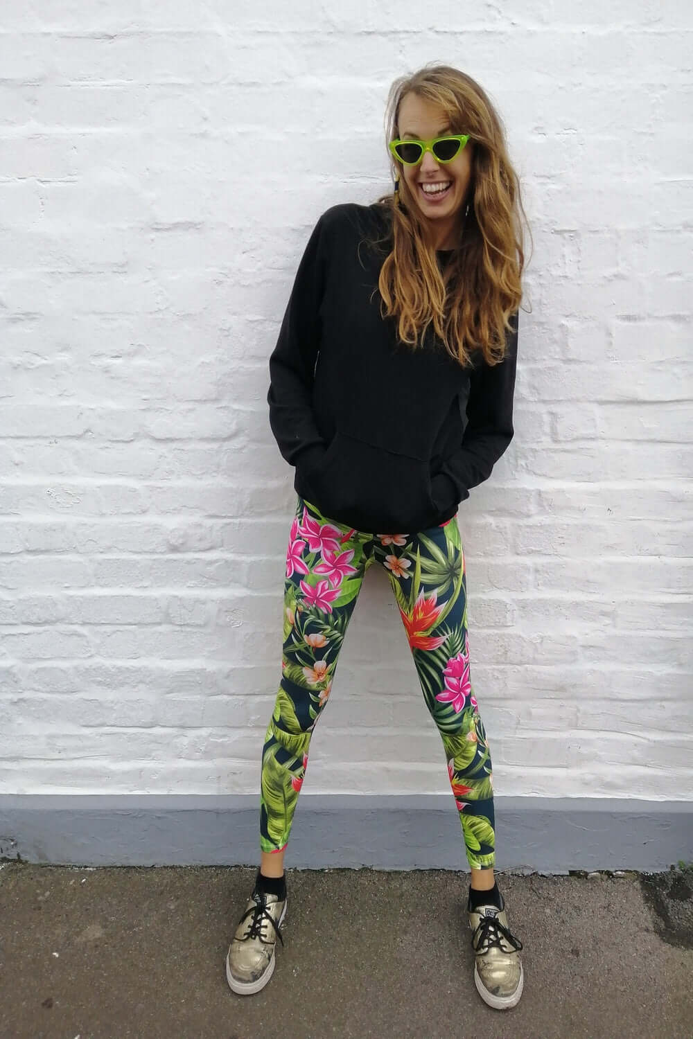 Full Bloom Floral Pattern Leggings