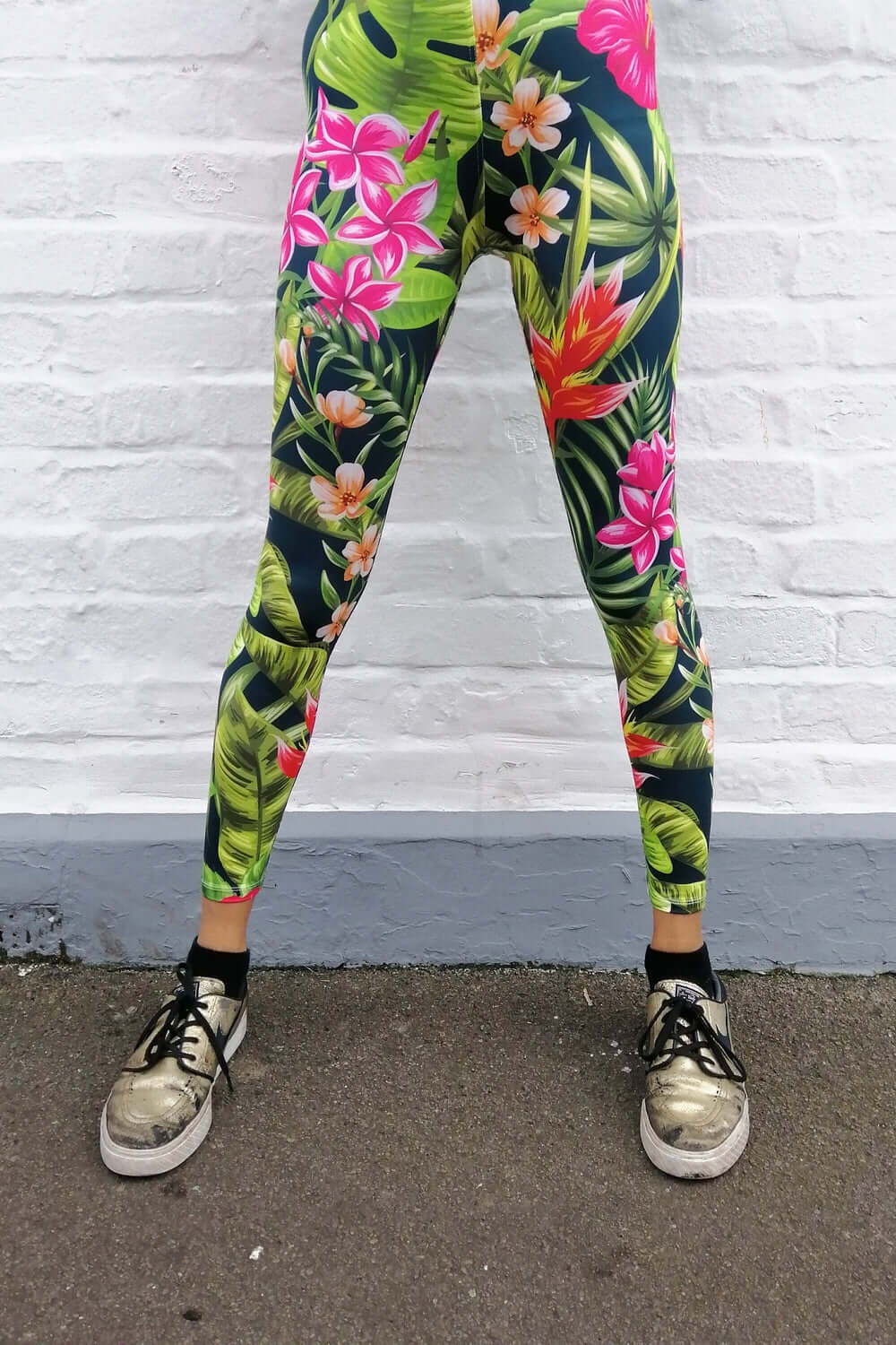 Full Bloom Floral Pattern Leggings