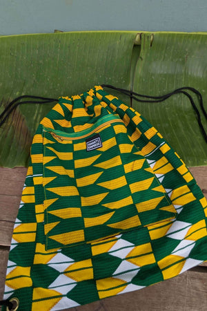 Kente drawstring bag