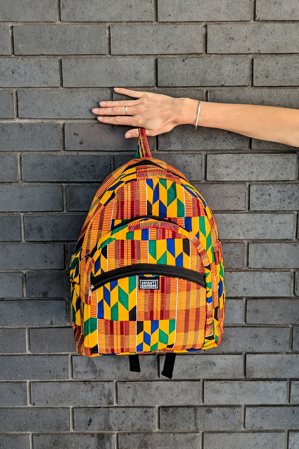 Kente African Print Backpack