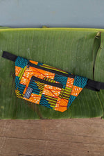 kente orange bumbag