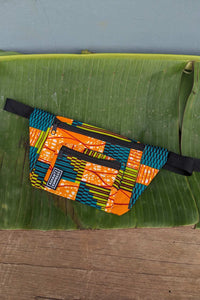 kente orange bumbag