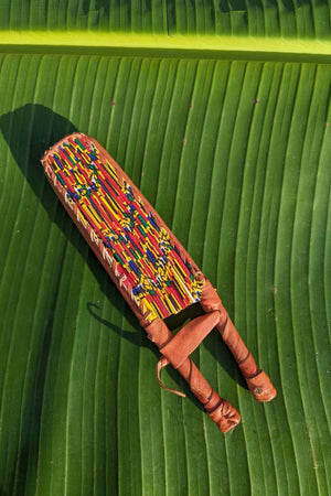 Kente African Print Folding Fan