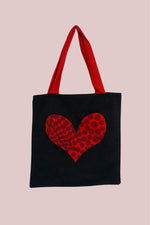 Love Ya Black Ankara Tote Bag