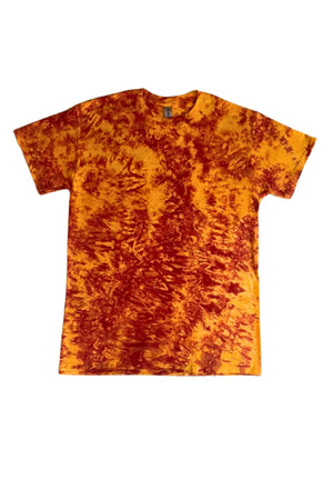 Orange tie dye unisex top