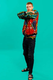 Batik bomber jacket