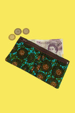 Pebble Drop African Print Fabric Wallet