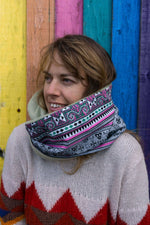 Pink Aztec Snood-Ashanti Empress