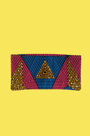 Pink Raver African Print Fabric Wallet