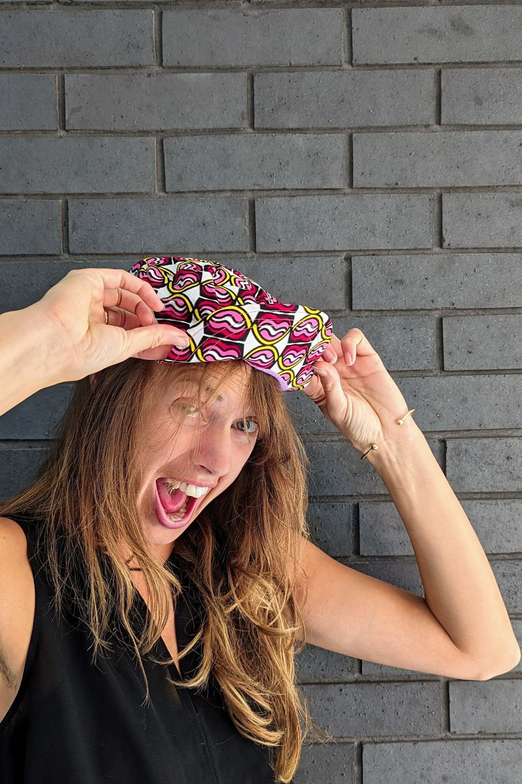 Pink Shelly African Hat