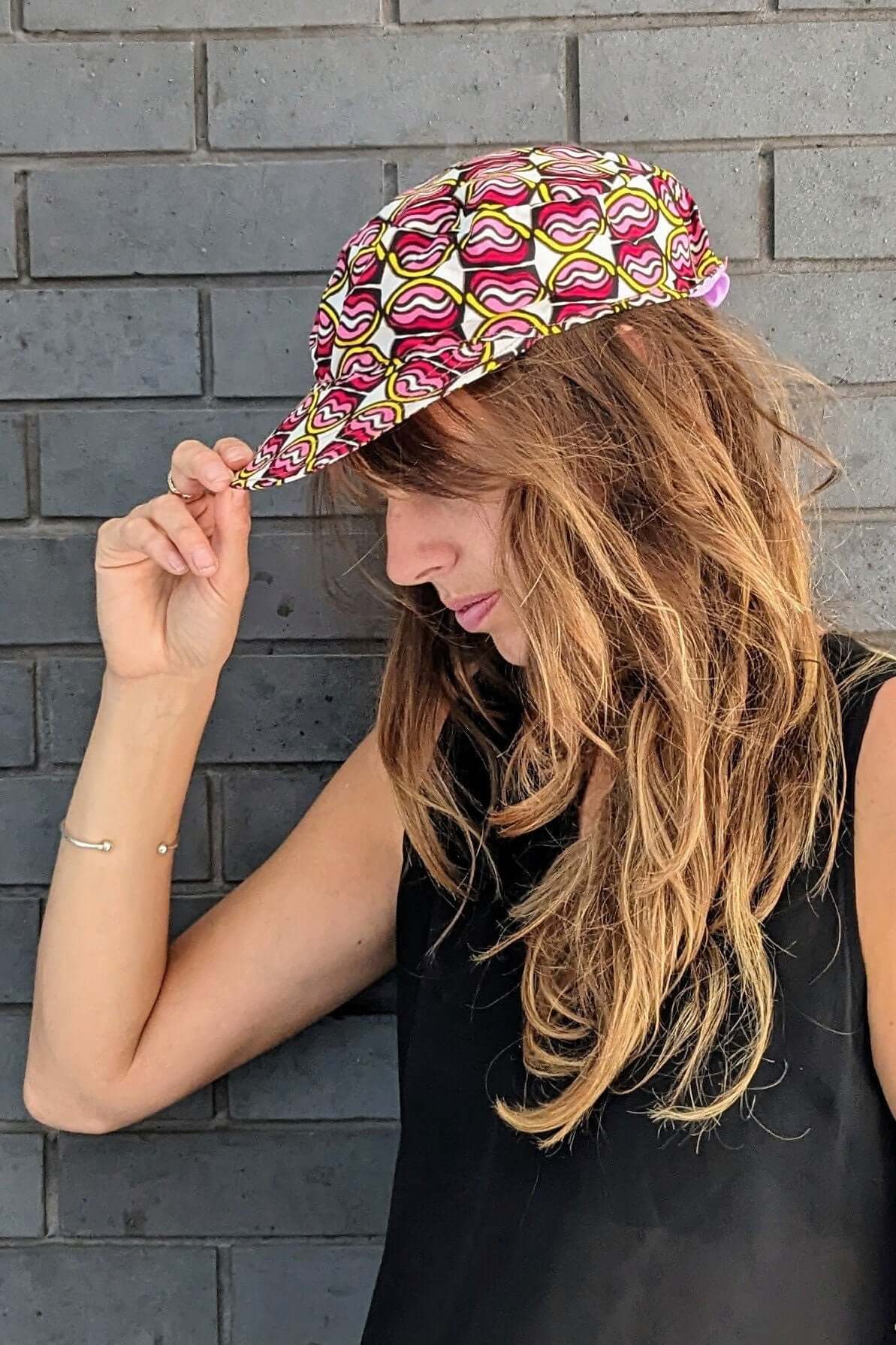 Pink Shelly African Hat