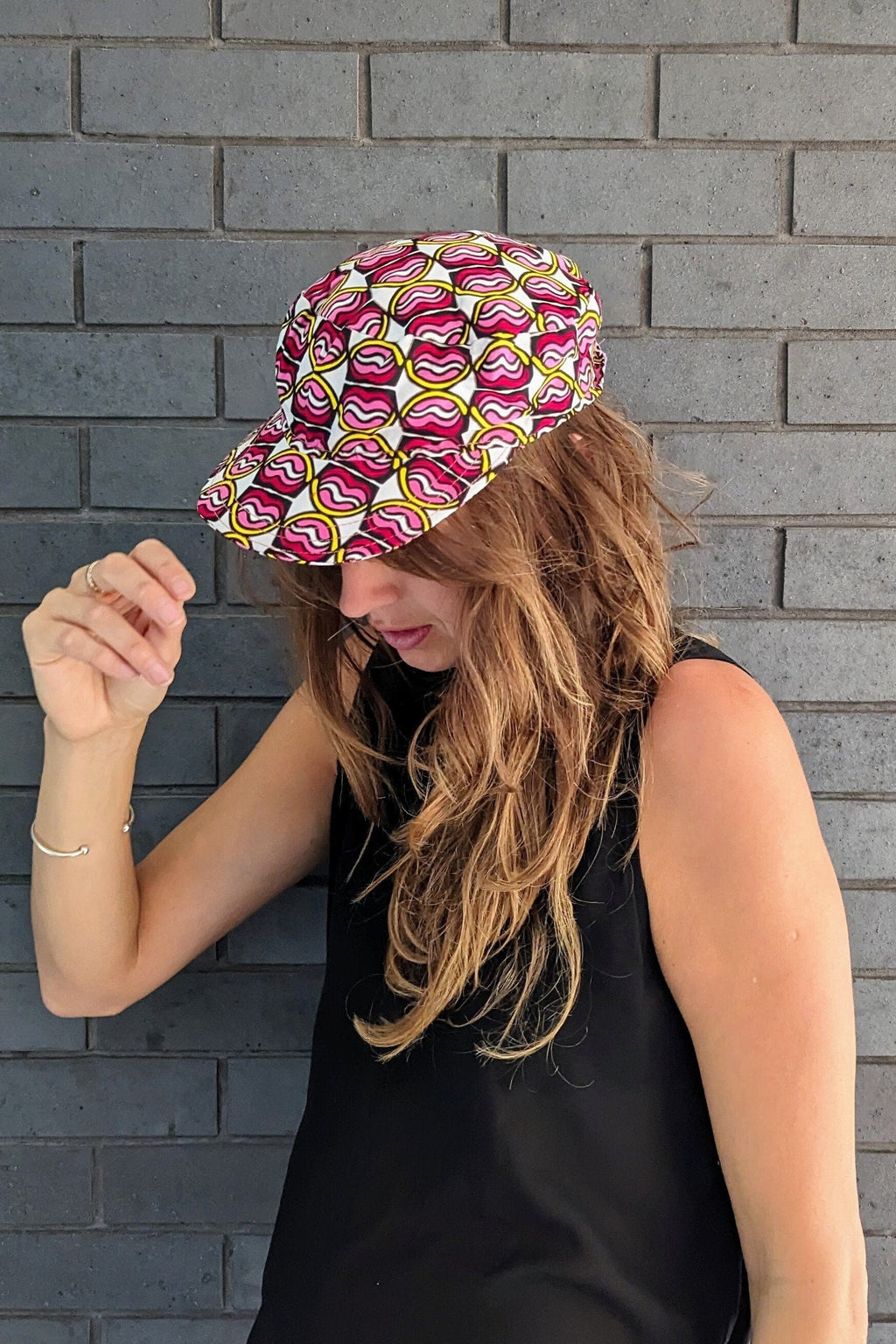 Pink Shelly African Hat