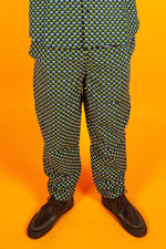 Poppin Panda Blue African Print Trousers