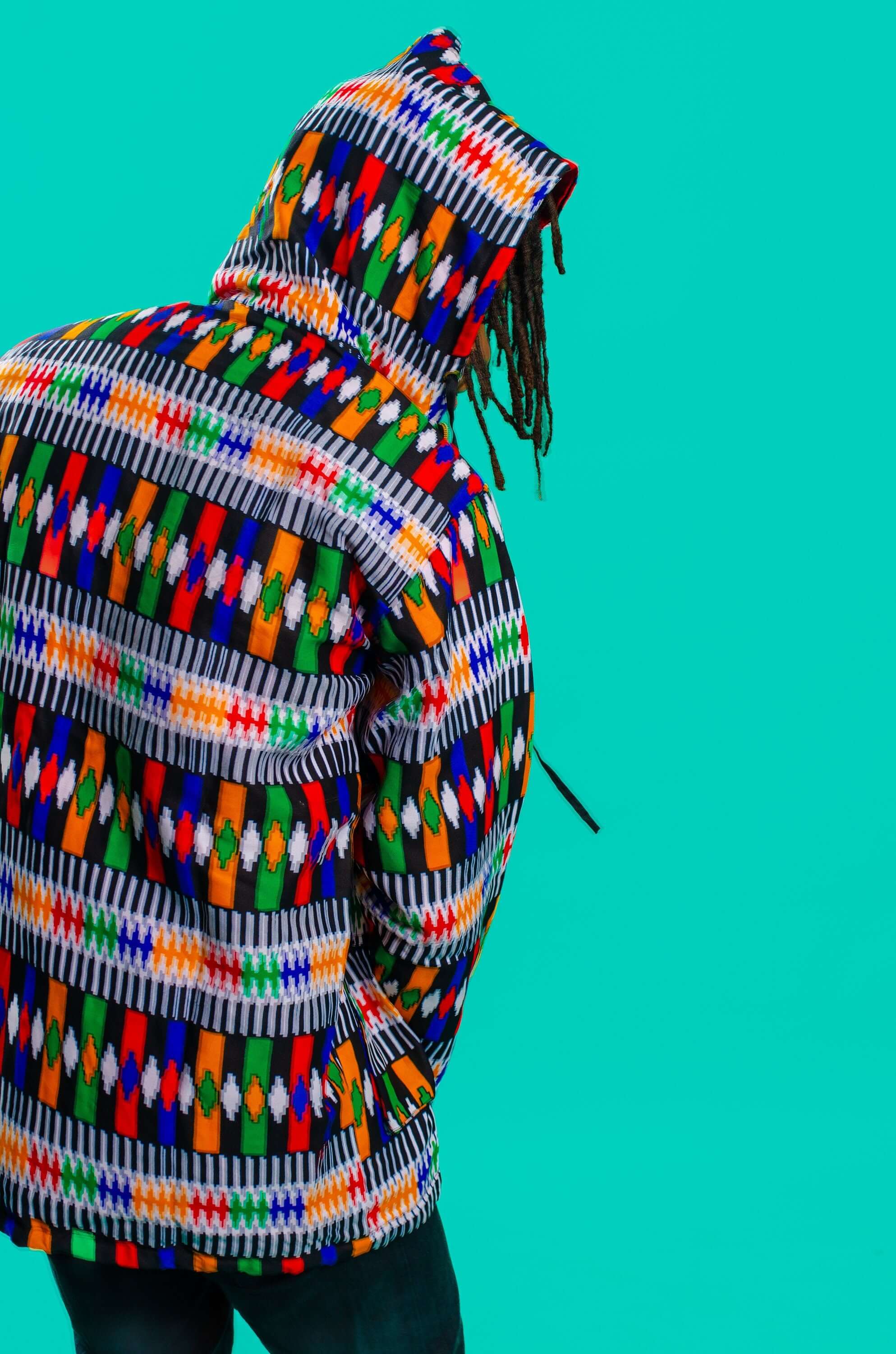 Unisex rainbow hooded jacket
