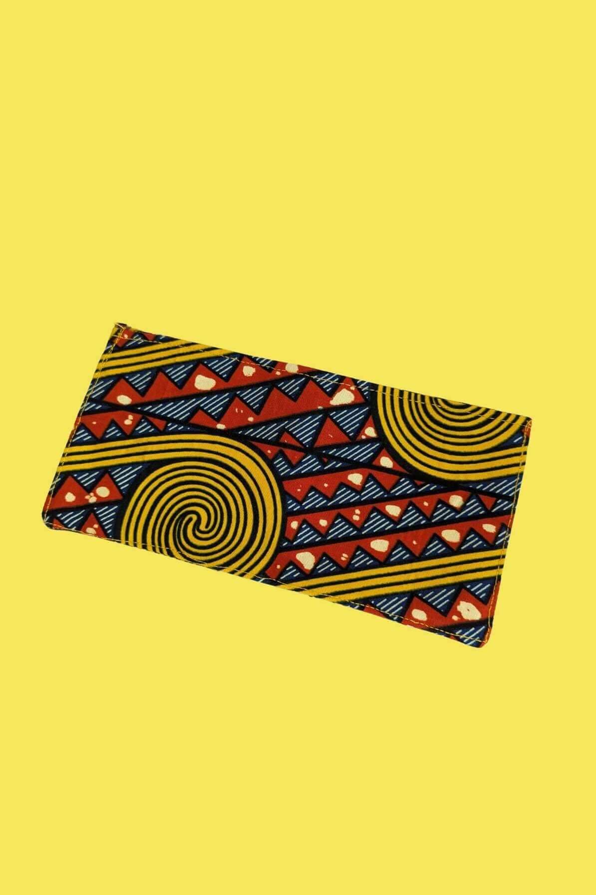 Riptide Raver African Print Fabric Wallet