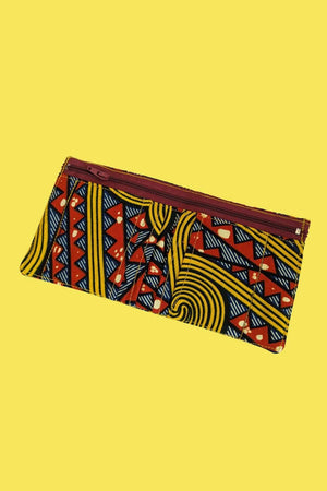 Riptide Raver African Print Fabric Wallet