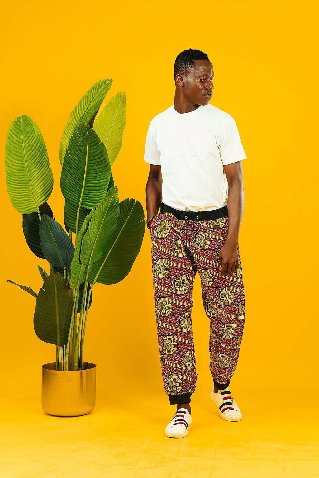 African Print Trousers, Unisex Colourful Trousers