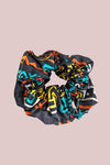 Squiggle African Print Hair Scrunchie