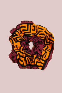 Starburst African Print Scrunchie