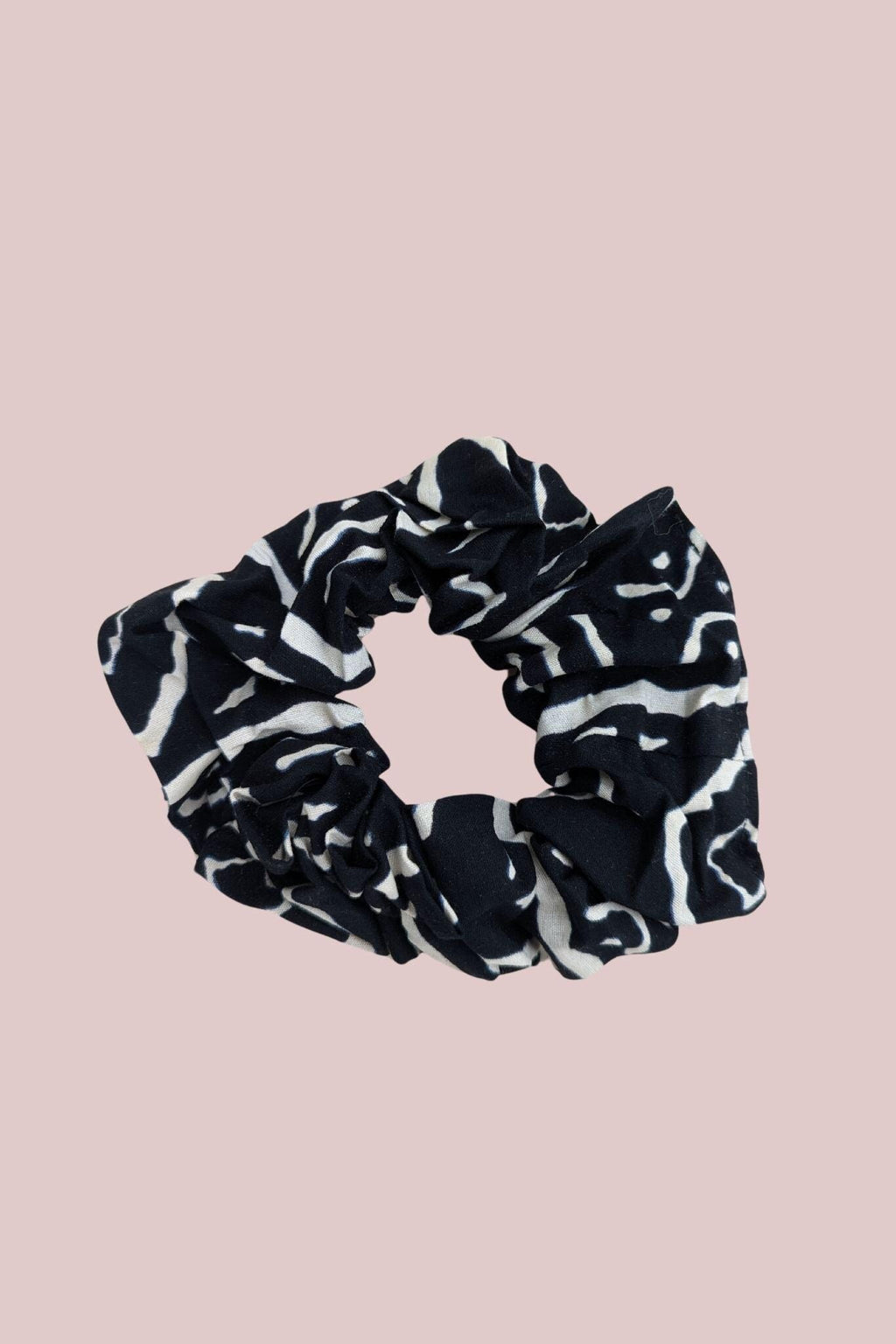 African Print Hair Scrunchie, African Hair Accessories, Black and White Hair Accessories, Colourful Hairband, Purple Hair Tie, Gift for Her