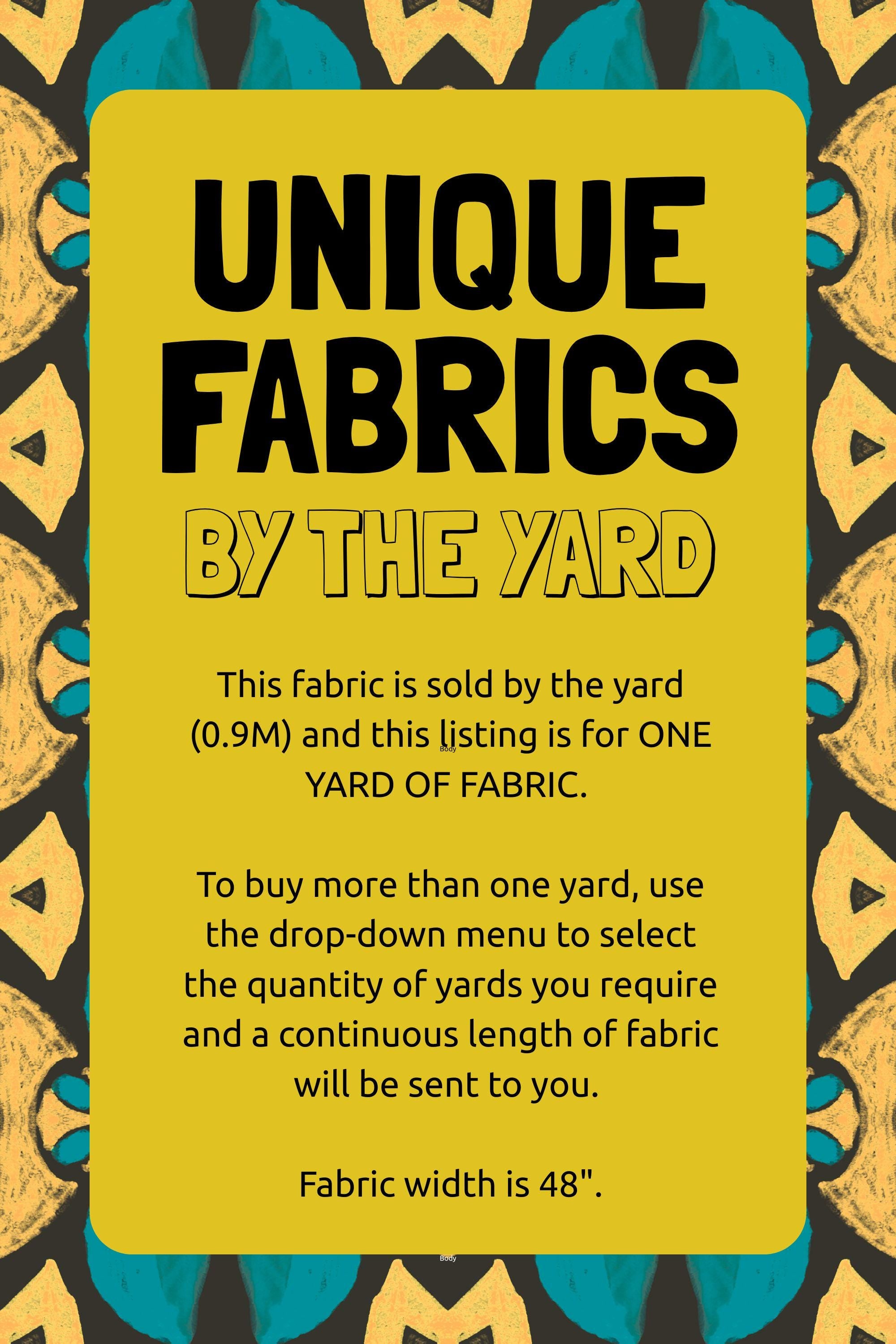VLISCO African Fabric By The Yard, Blue and Yellow Ankara Material, 100% Cotton Wax Print Material, Unique textiles, Kwanzaa Crafting Sewing
