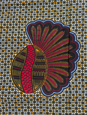 African Fabric By The Yard, Banana Seed Ankara Material, 100% Cotton Wax Print, Cut To Size Textiles, Dressmaking, Sewing & Upholstery